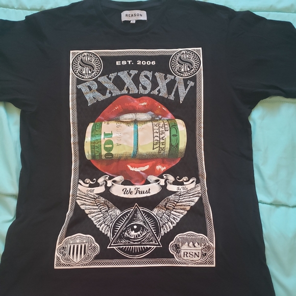 Reason Other - Nwot Reason mens bling shirt L